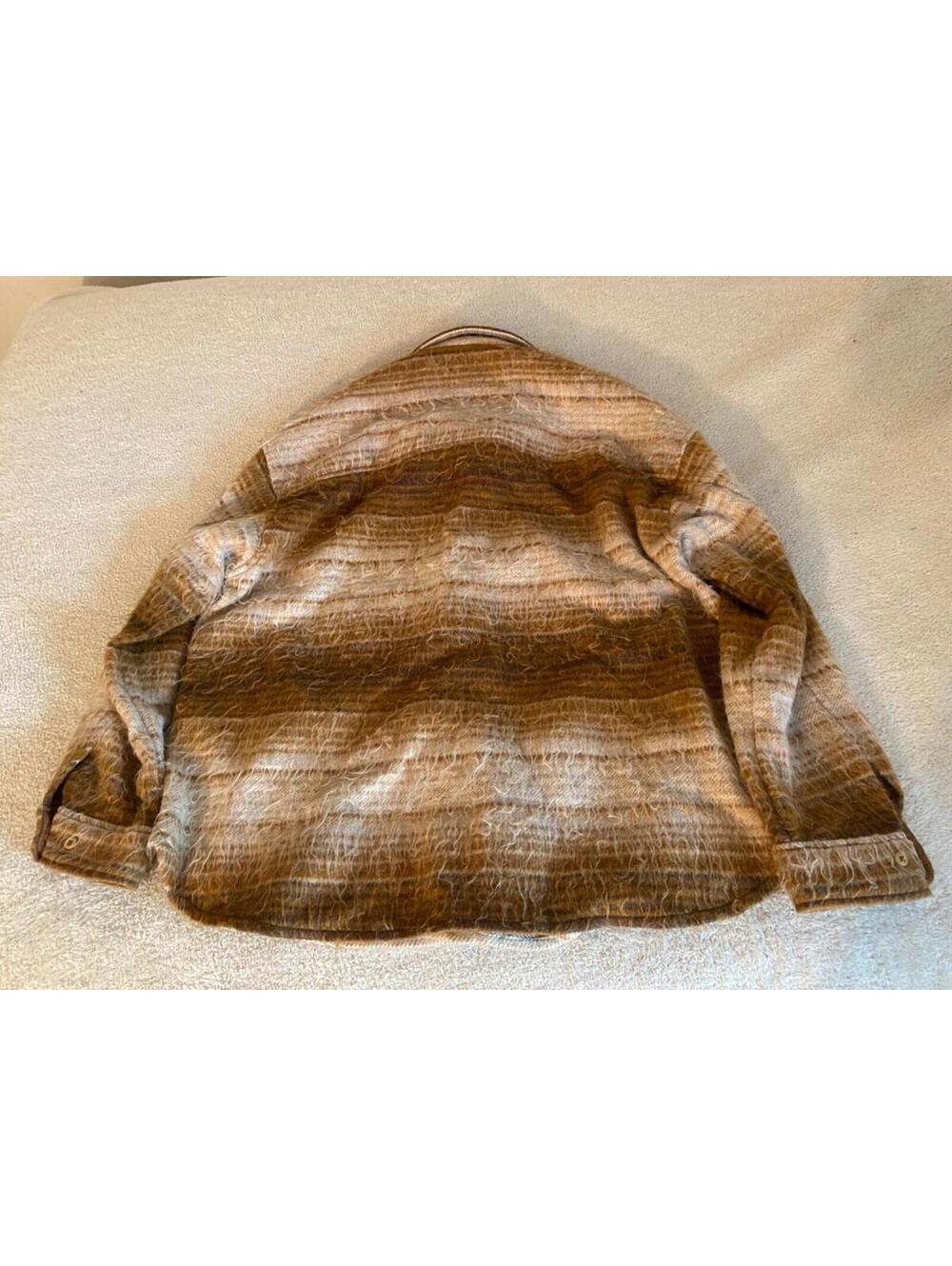 Standard Cloth Brown Shaggy Oversized Shirt Jacket XL SOLD OUT Urban Outfitters - Picture 6 of 8